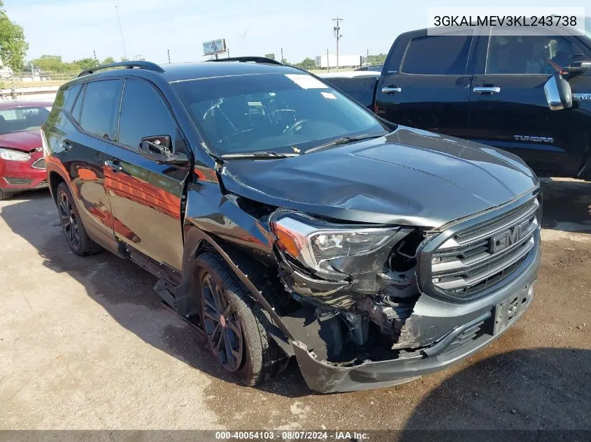 3GKALMEV3KL243738 2019 GMC Terrain Sle