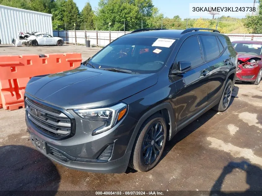 3GKALMEV3KL243738 2019 GMC Terrain Sle