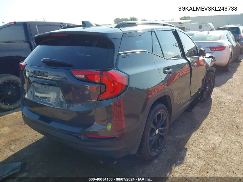 3GKALMEV3KL243738 2019 GMC Terrain Sle