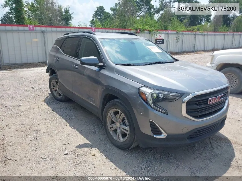 2019 GMC Terrain Sle VIN: 3GKALMEV5KL178200 Lot: 40095876