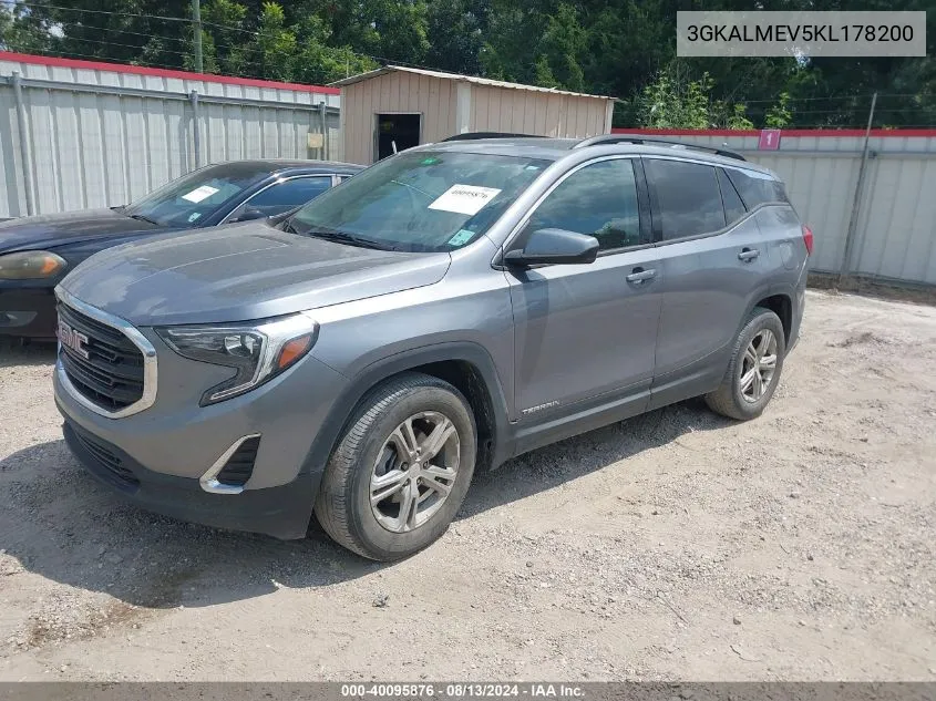 2019 GMC Terrain Sle VIN: 3GKALMEV5KL178200 Lot: 40095876