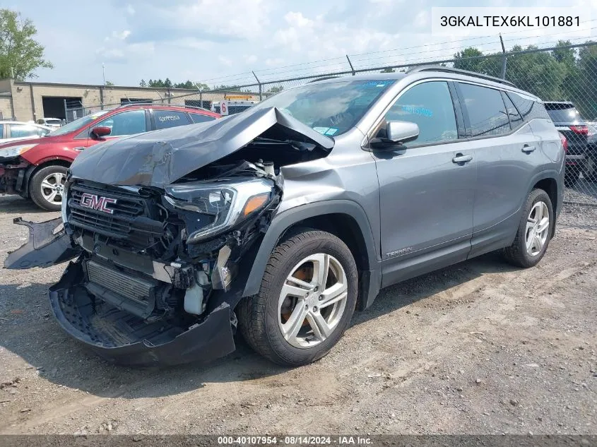 2019 GMC Terrain Sle VIN: 3GKALTEX6KL101881 Lot: 40107954