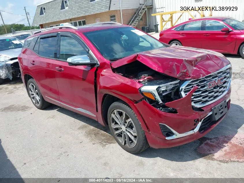 2019 GMC Terrain Denali VIN: 3GKALXEX1KL389929 Lot: 40114203