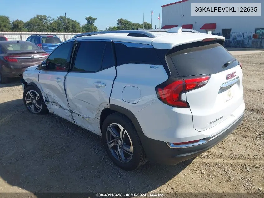 2019 GMC Terrain Slt VIN: 3GKALPEV0KL122635 Lot: 40115415