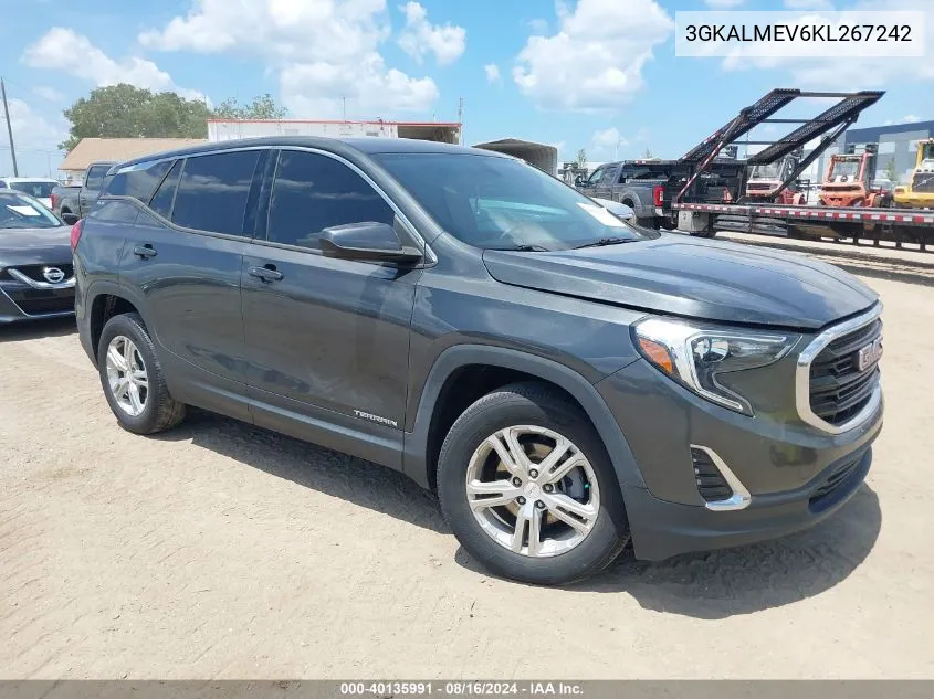 2019 GMC Terrain Sle VIN: 3GKALMEV6KL267242 Lot: 40135991