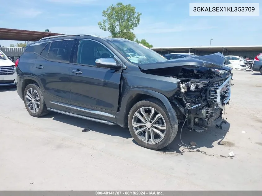 2019 GMC Terrain Denali VIN: 3GKALSEX1KL353709 Lot: 40141787