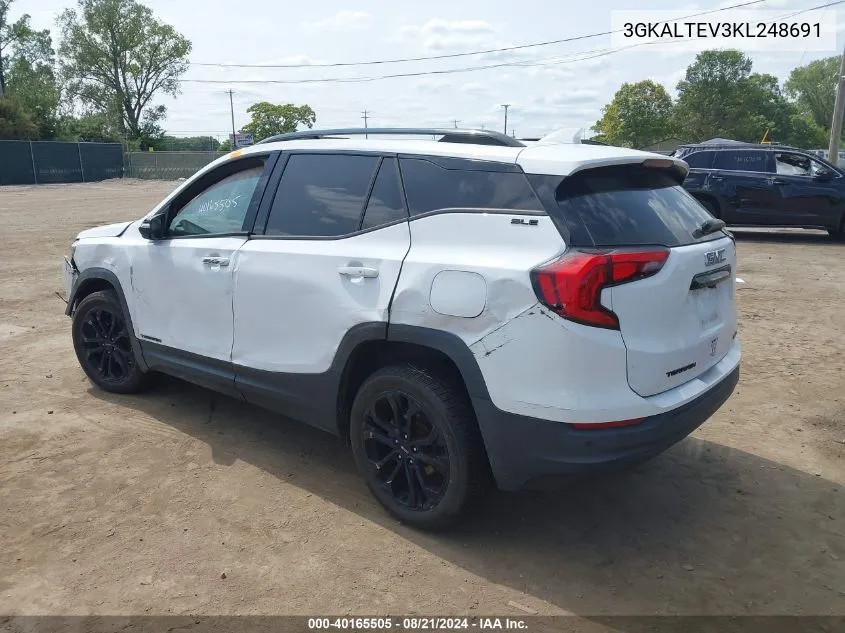 2019 GMC Terrain Sle VIN: 3GKALTEV3KL248691 Lot: 40165505