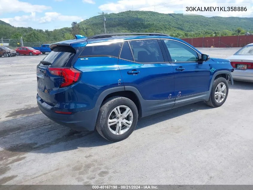 2019 GMC Terrain Sle VIN: 3GKALMEV1KL358886 Lot: 40167198