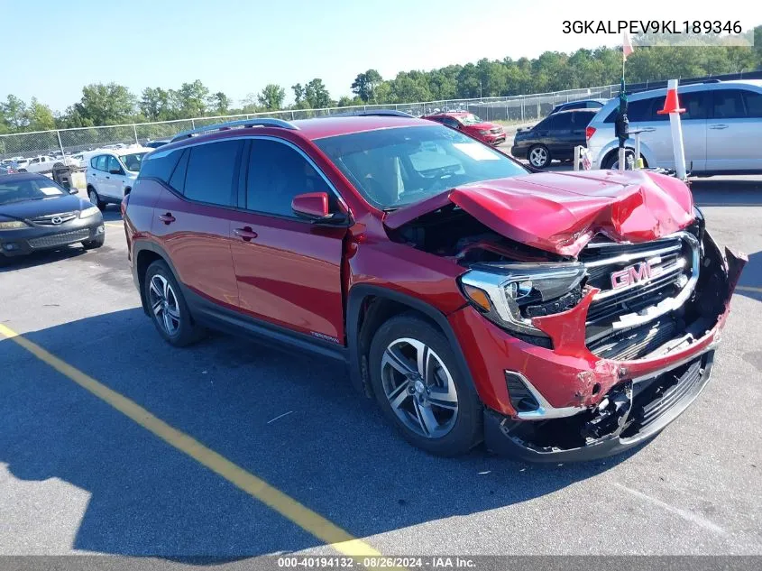 2019 GMC Terrain Slt VIN: 3GKALPEV9KL189346 Lot: 40194132