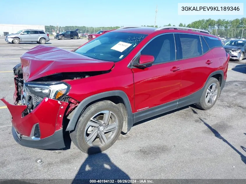 2019 GMC Terrain Slt VIN: 3GKALPEV9KL189346 Lot: 40194132