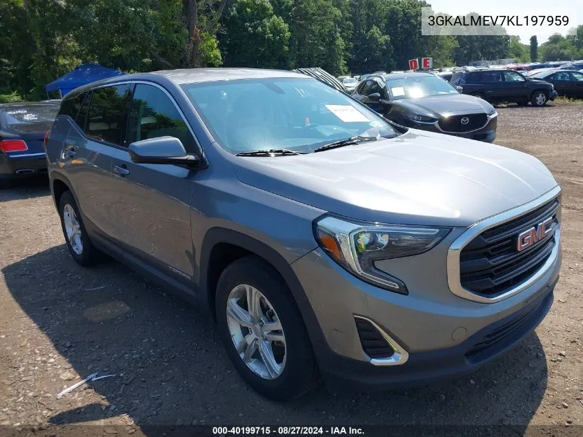 3GKALMEV7KL197959 2019 GMC Terrain Sle