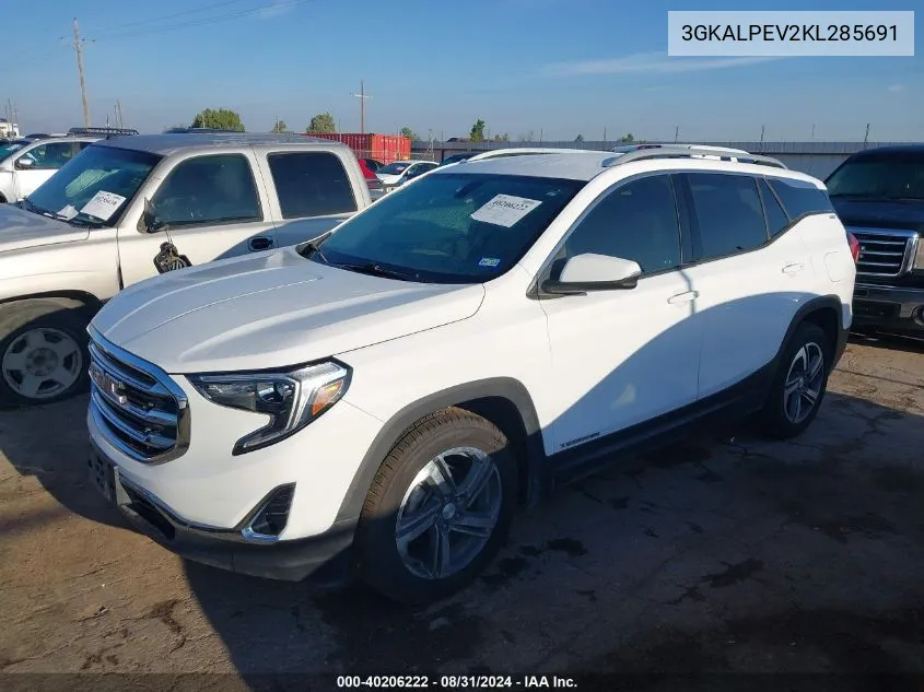 2019 GMC Terrain Slt VIN: 3GKALPEV2KL285691 Lot: 40206222