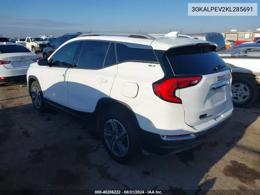 2019 GMC Terrain Slt VIN: 3GKALPEV2KL285691 Lot: 40206222