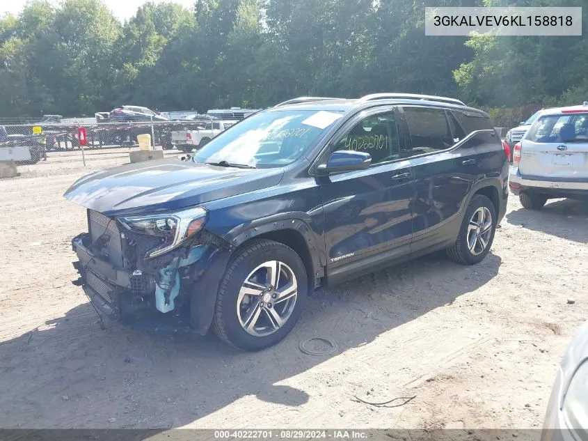 2019 GMC Terrain Slt VIN: 3GKALVEV6KL158818 Lot: 40222701