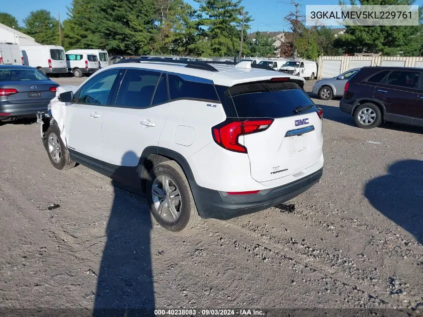 2019 GMC Terrain Sle VIN: 3GKALMEV5KL229761 Lot: 40238083