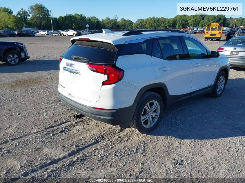 2019 GMC Terrain Sle VIN: 3GKALMEV5KL229761 Lot: 40238083