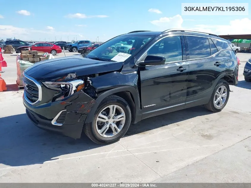 2019 GMC Terrain Sle VIN: 3GKALMEV7KL195306 Lot: 40241227