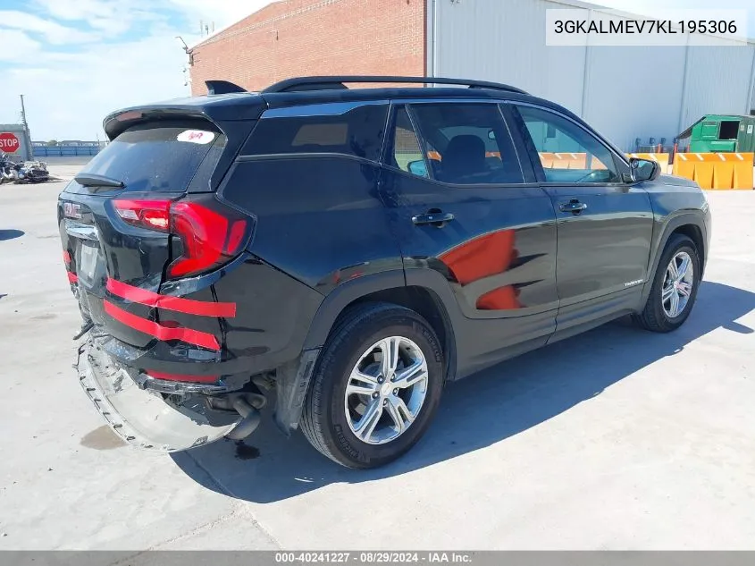 2019 GMC Terrain Sle VIN: 3GKALMEV7KL195306 Lot: 40241227