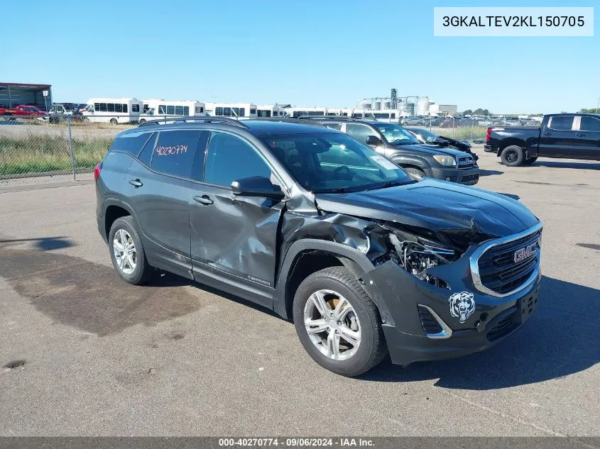 2019 GMC Terrain Sle VIN: 3GKALTEV2KL150705 Lot: 40270774