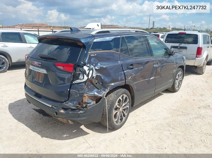 2019 GMC Terrain Slt VIN: 3GKALPEX7KL247732 Lot: 40286822