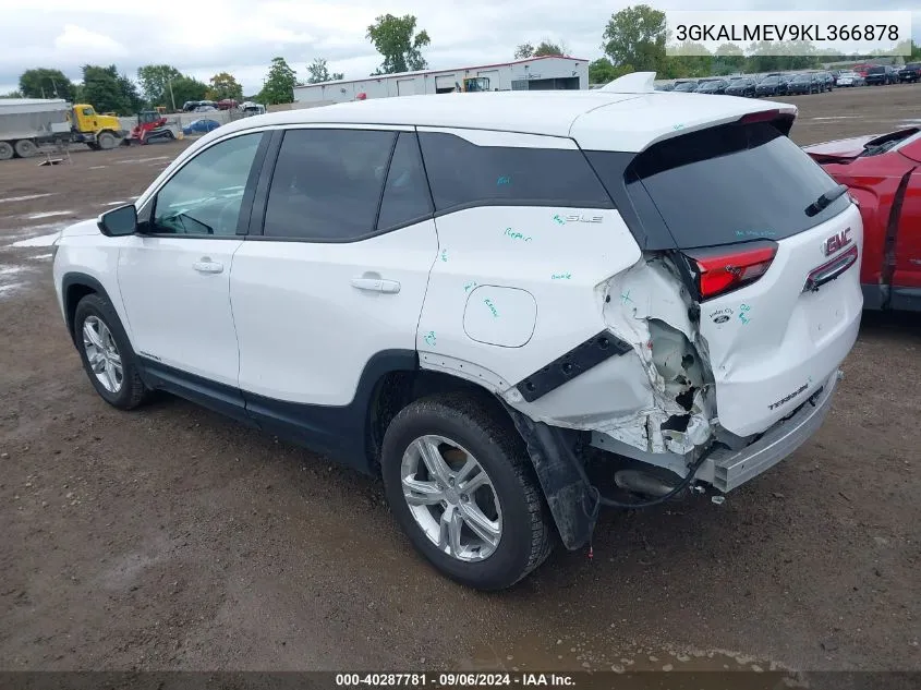 2019 GMC Terrain Sle VIN: 3GKALMEV9KL366878 Lot: 40287781