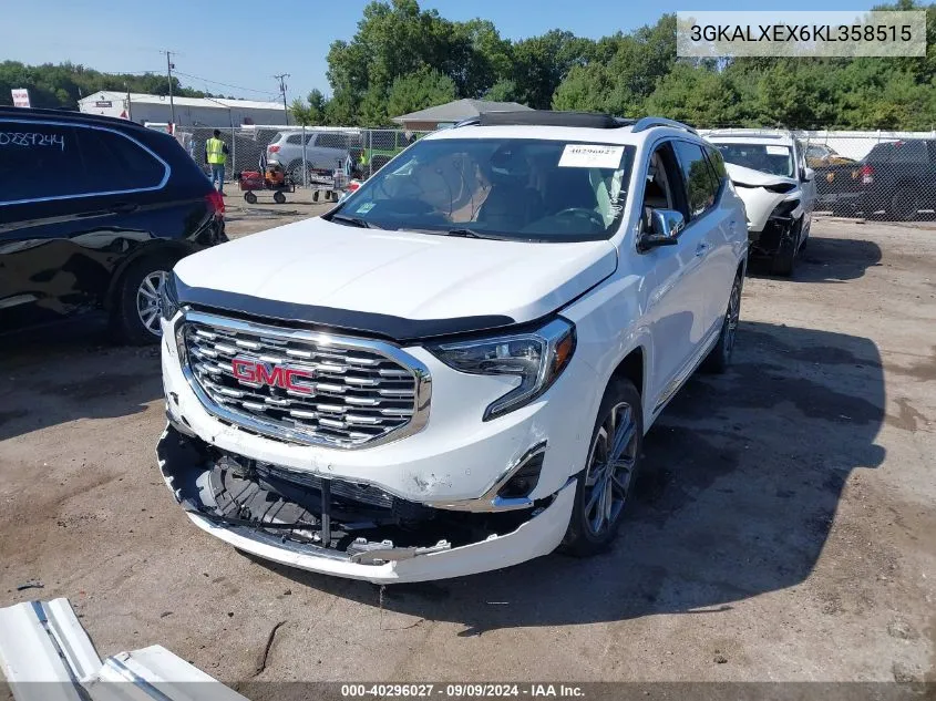 2019 GMC Terrain Denali VIN: 3GKALXEX6KL358515 Lot: 40296027