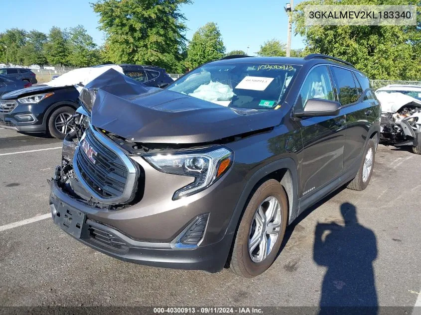 2019 GMC Terrain Sle VIN: 3GKALMEV2KL183340 Lot: 40300913