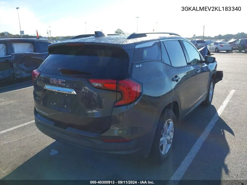 2019 GMC Terrain Sle VIN: 3GKALMEV2KL183340 Lot: 40300913