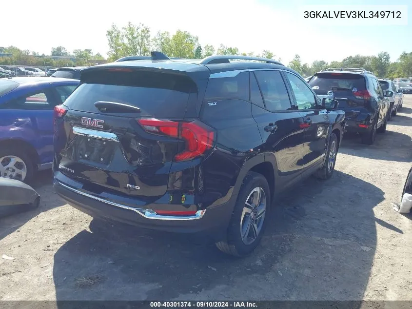 2019 GMC Terrain Slt VIN: 3GKALVEV3KL349712 Lot: 40301374