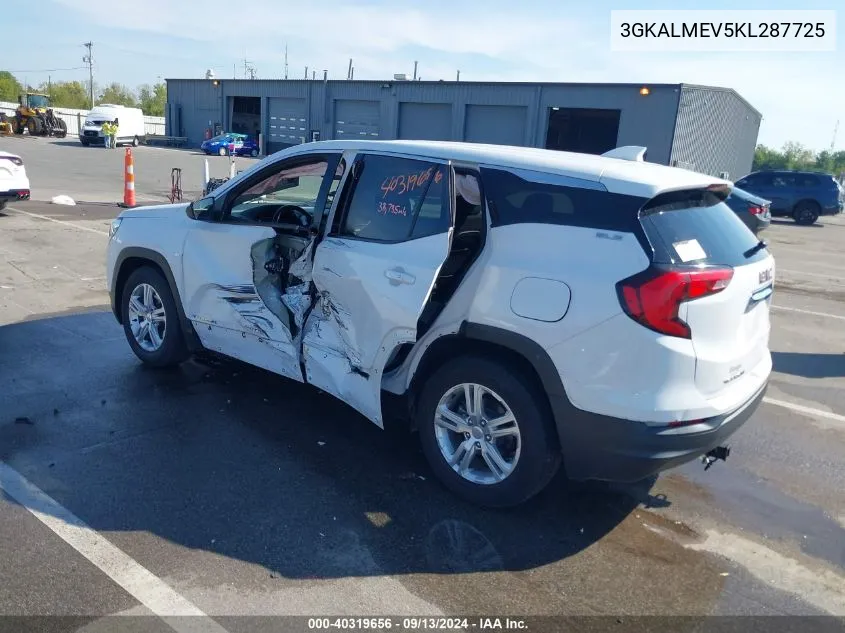 2019 GMC Terrain Sle VIN: 3GKALMEV5KL287725 Lot: 40319656