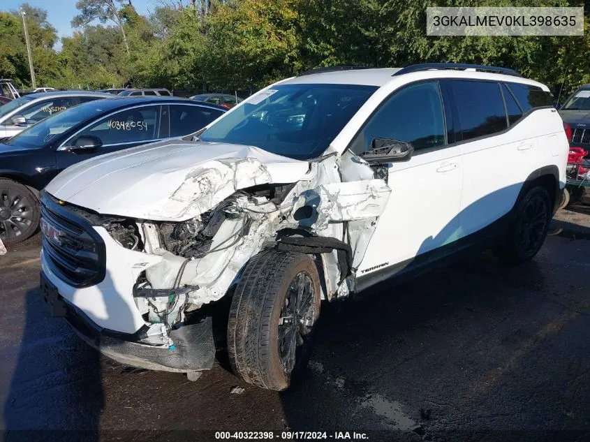 3GKALMEV0KL398635 2019 GMC Terrain Sle