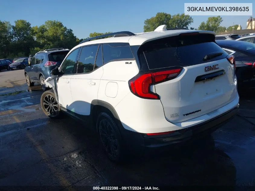 3GKALMEV0KL398635 2019 GMC Terrain Sle