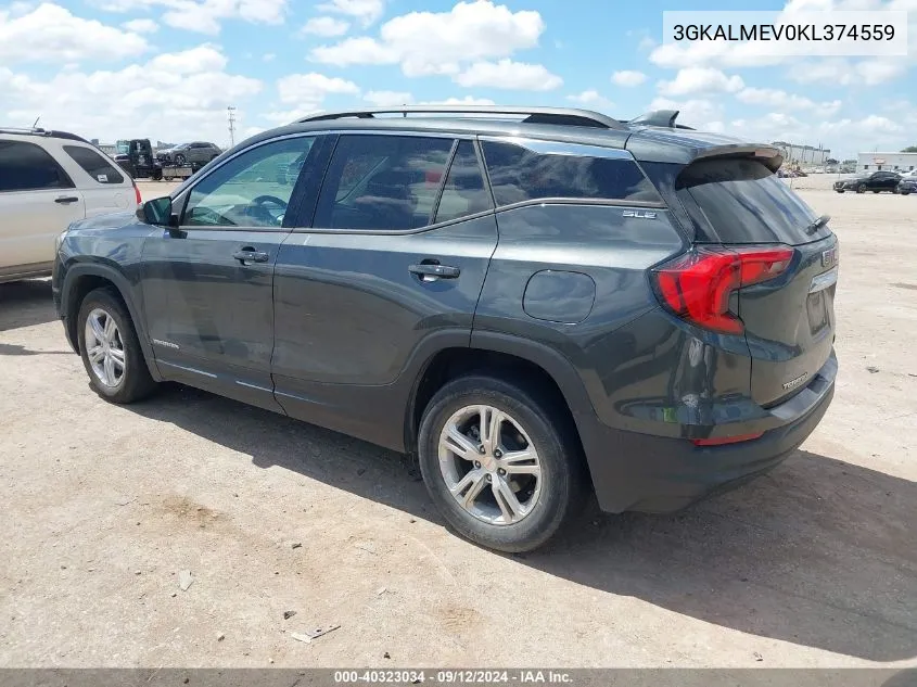 3GKALMEV0KL374559 2019 GMC Terrain Sle