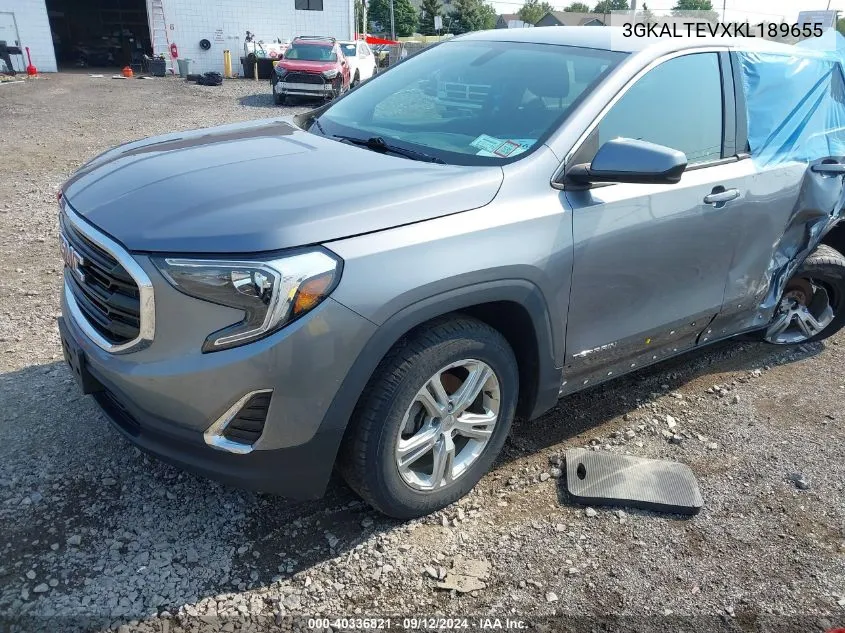 2019 GMC Terrain Sle VIN: 3GKALTEVXKL189655 Lot: 40336821