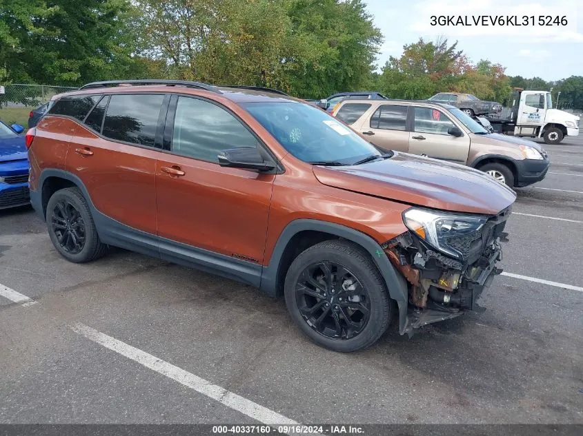 3GKALVEV6KL315246 2019 GMC Terrain Slt