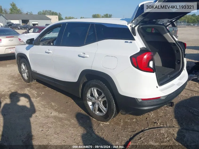 3GKALMEV4KL193321 2019 GMC Terrain Sle