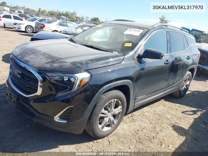 2019 GMC Terrain Sle VIN: 3GKALMEV5KL317970 Lot: 40359008