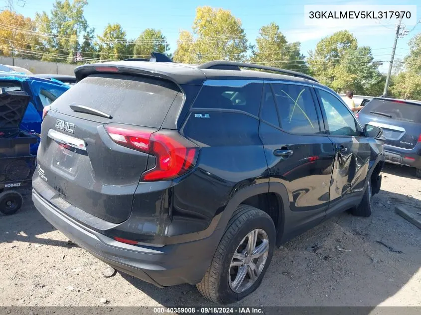 2019 GMC Terrain Sle VIN: 3GKALMEV5KL317970 Lot: 40359008