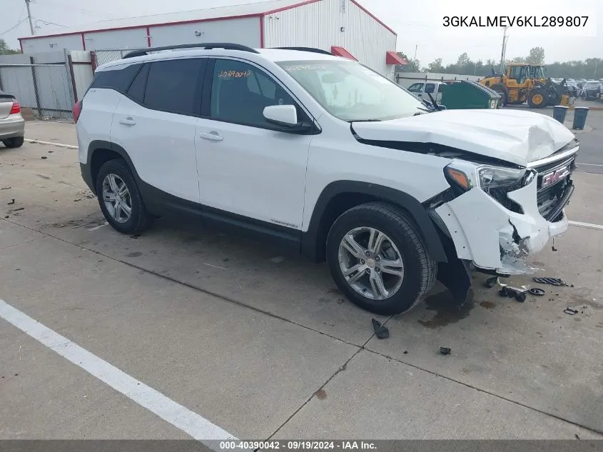 2019 GMC Terrain Sle VIN: 3GKALMEV6KL289807 Lot: 40390042