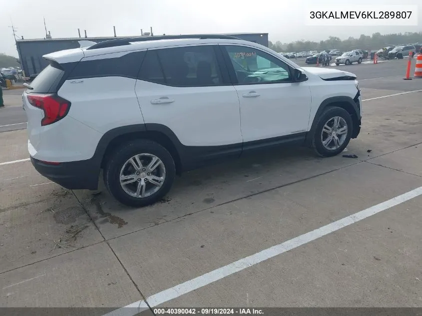 2019 GMC Terrain Sle VIN: 3GKALMEV6KL289807 Lot: 40390042