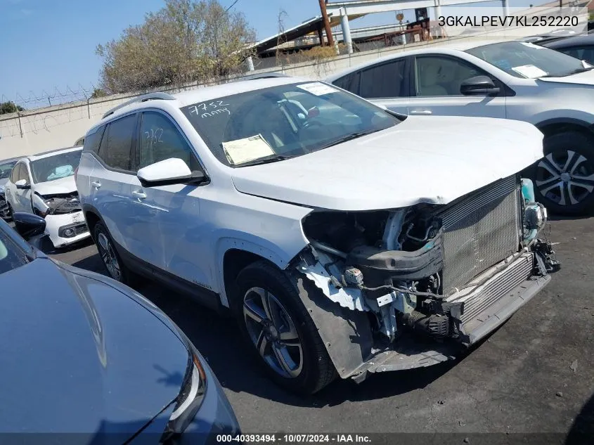 2019 GMC Terrain Slt VIN: 3GKALPEV7KL252220 Lot: 40393494