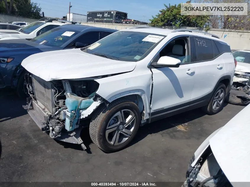 2019 GMC Terrain Slt VIN: 3GKALPEV7KL252220 Lot: 40393494