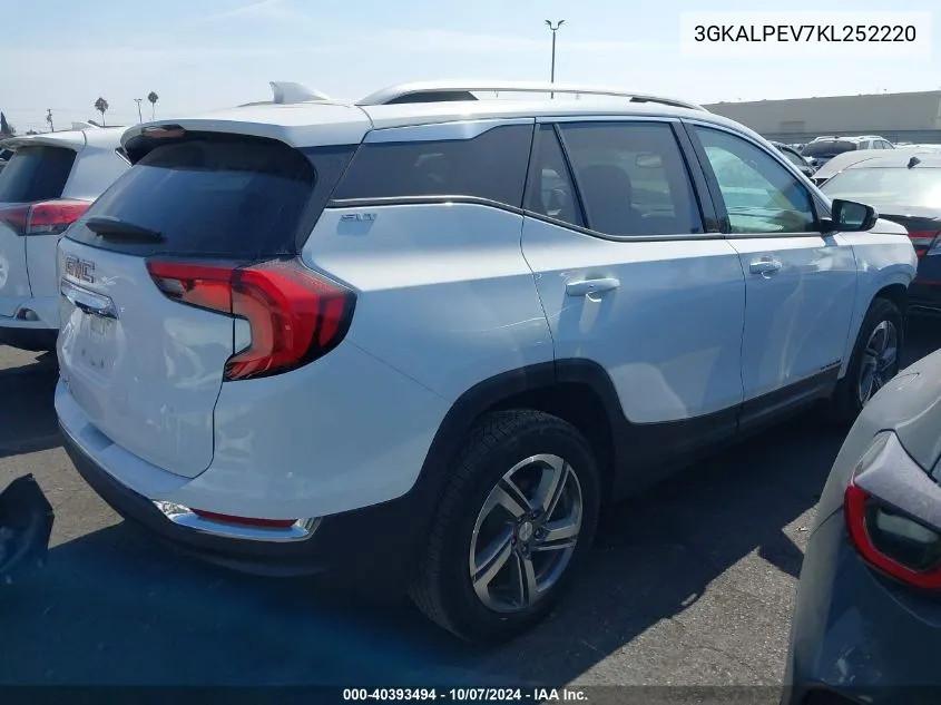 2019 GMC Terrain Slt VIN: 3GKALPEV7KL252220 Lot: 40393494