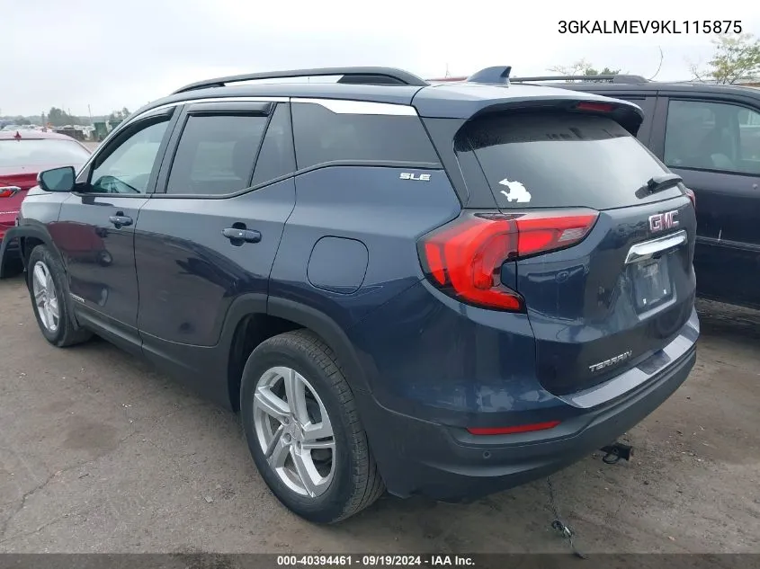 3GKALMEV9KL115875 2019 GMC Terrain Sle