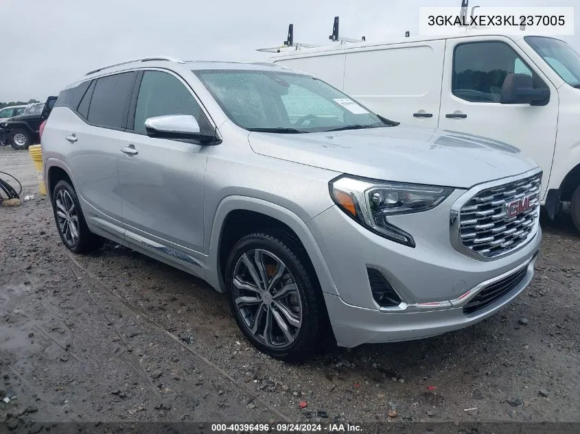 2019 GMC Terrain Denali VIN: 3GKALXEX3KL237005 Lot: 40396496