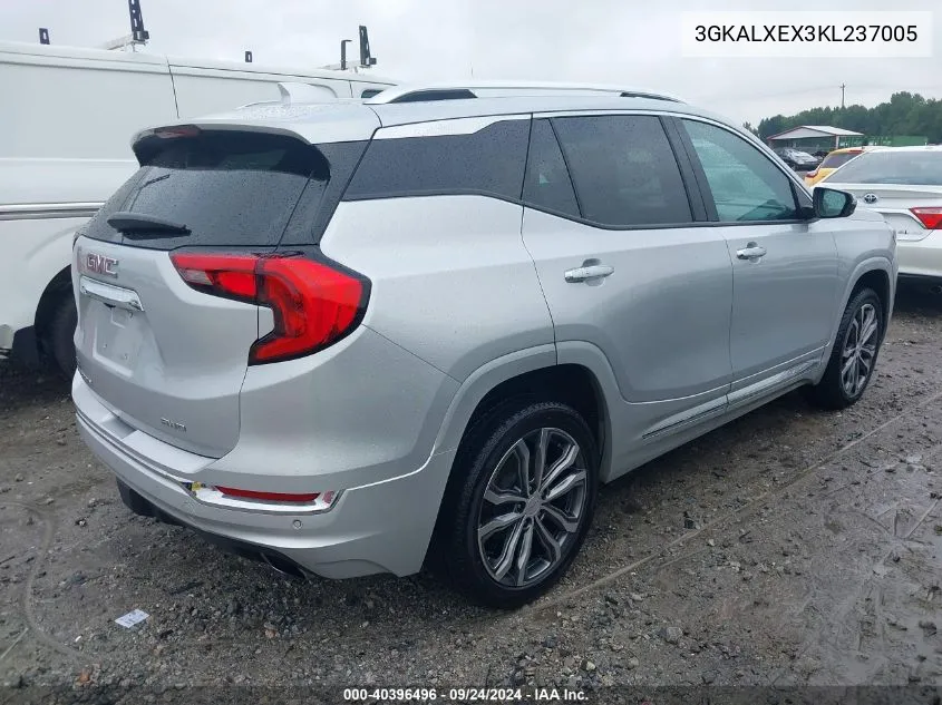 2019 GMC Terrain Denali VIN: 3GKALXEX3KL237005 Lot: 40396496