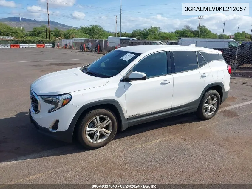 2019 GMC Terrain Sle VIN: 3GKALMEV0KL212057 Lot: 40397040