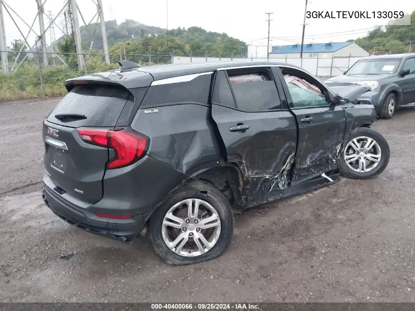 2019 GMC Terrain Sle VIN: 3GKALTEV0KL133059 Lot: 40400066