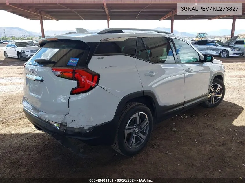 2019 GMC Terrain Slt VIN: 3GKALPEV7KL273827 Lot: 40401181