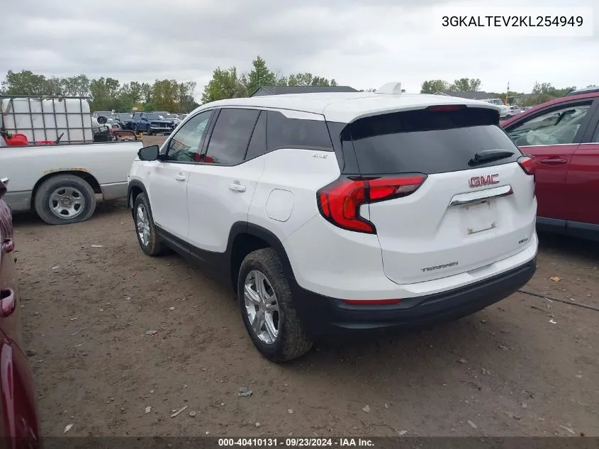 2019 GMC Terrain Sle VIN: 3GKALTEV2KL254949 Lot: 40410131